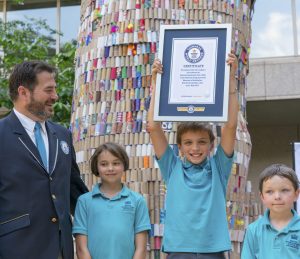 World record toilet paper roll structure