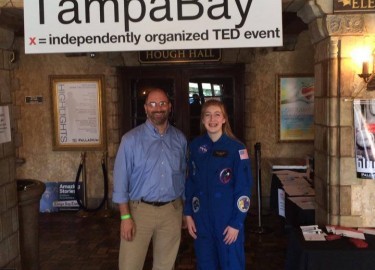 Sean Costello and Astronaut Abby