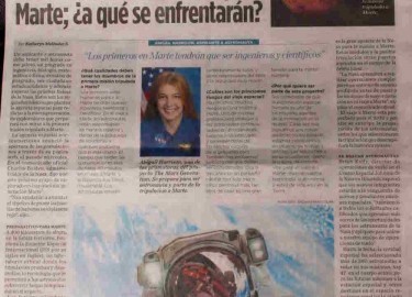 El Heraldo Astronaut Abby The Mars Generation