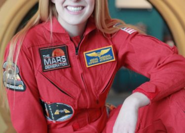 Astronaut Abby Red Flight Suit